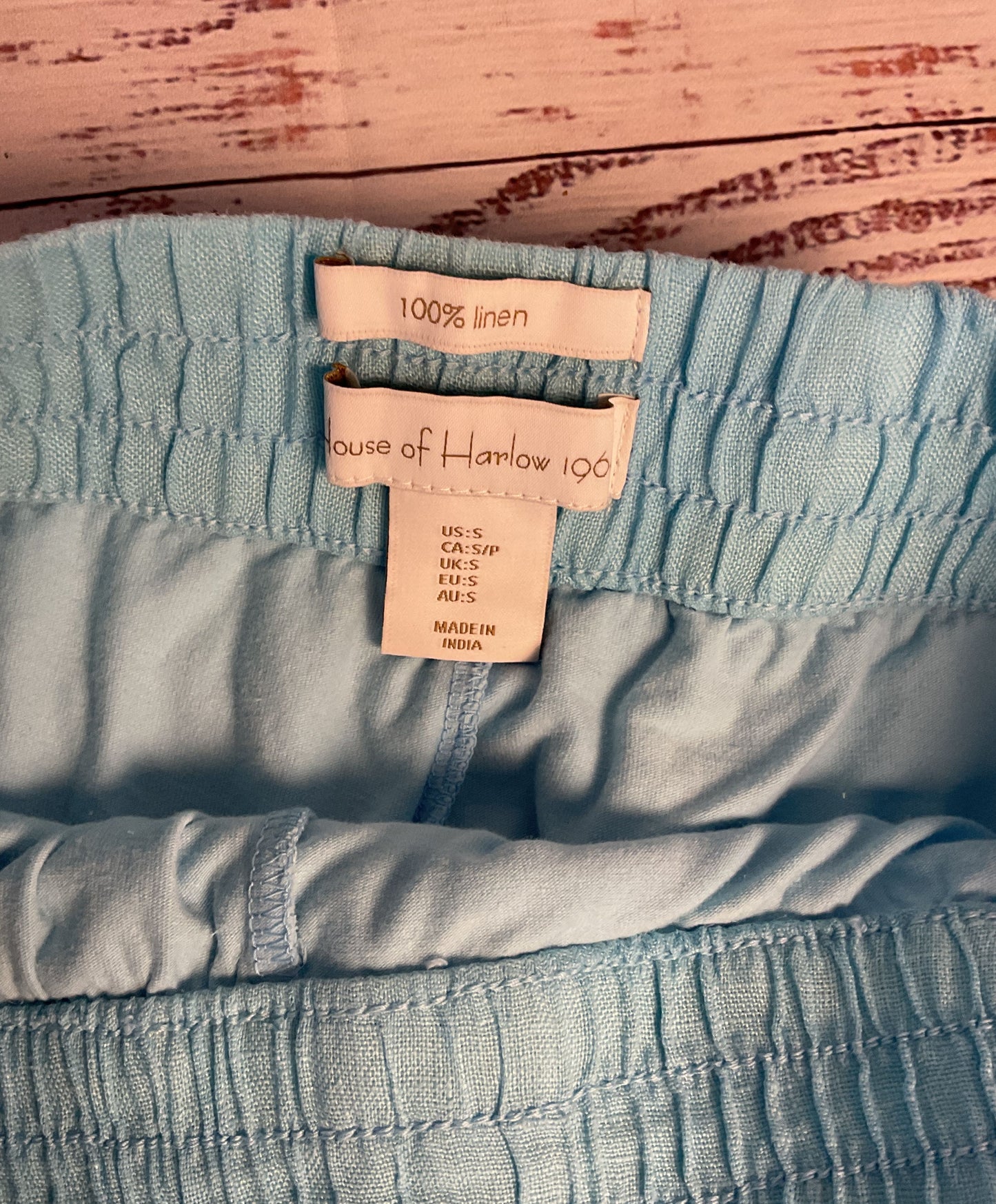 NWT Women's House of Harlow 1960 Turquoise Linen Skirt Size S