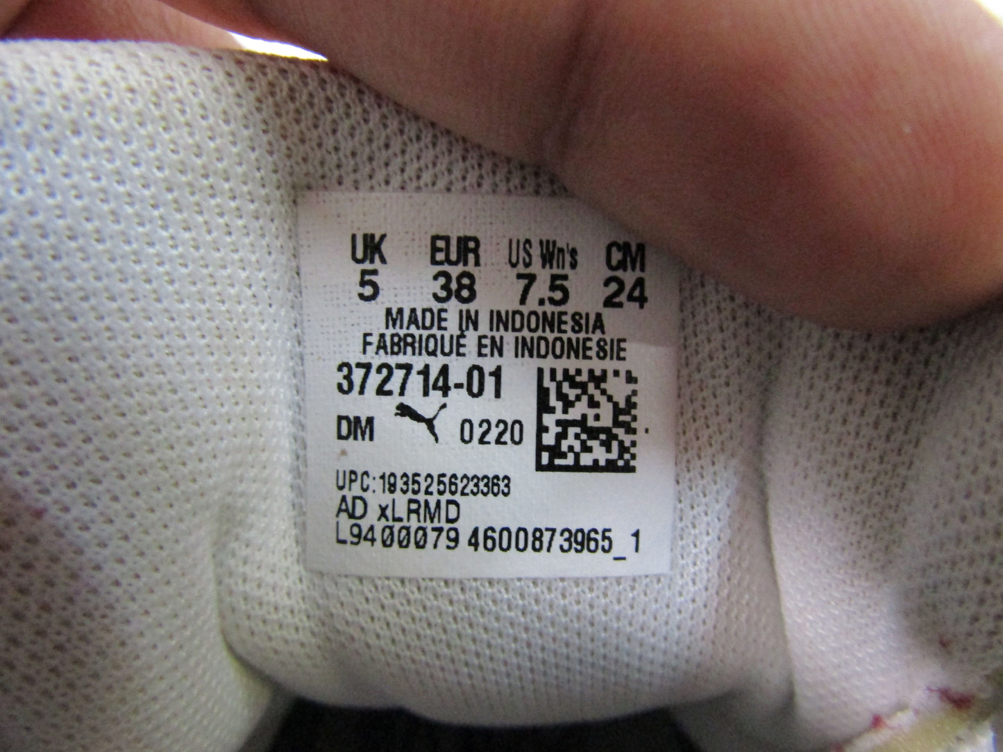 Puma Central Saint Martins x Cali Day Zero Women's Sneakers Size 7.5 372714-01