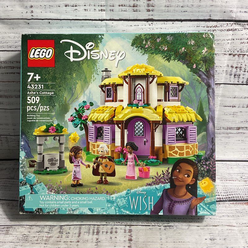 2 Lego x Disney Wish Building Sets City Of Rosas 43223 & Asha's Cottage 43231