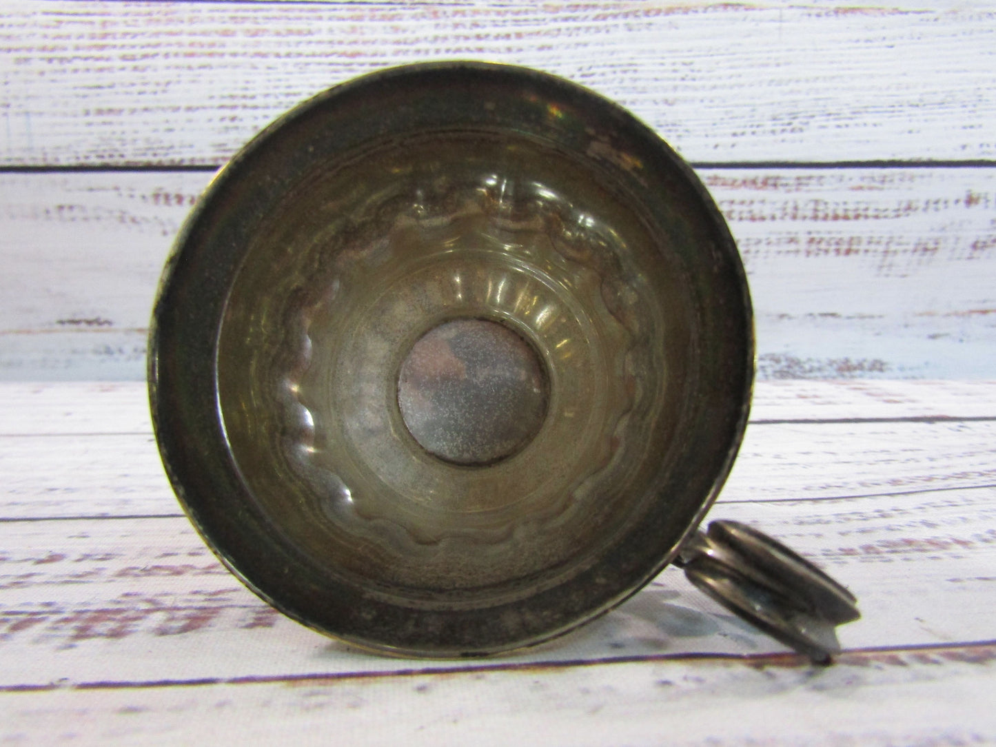 Vintage Eastern European Ornate Sterling Silver Demitasse Espresso Cup