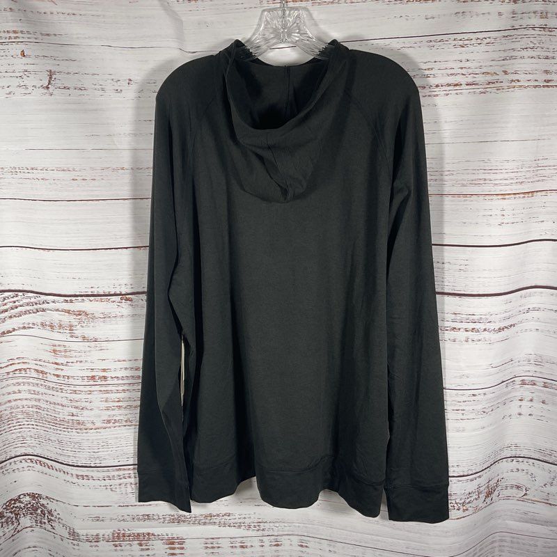 NWT Vuori Ponto Performance 1/2 Zip Hoodie in Black Heather Hoodie - Size XXL