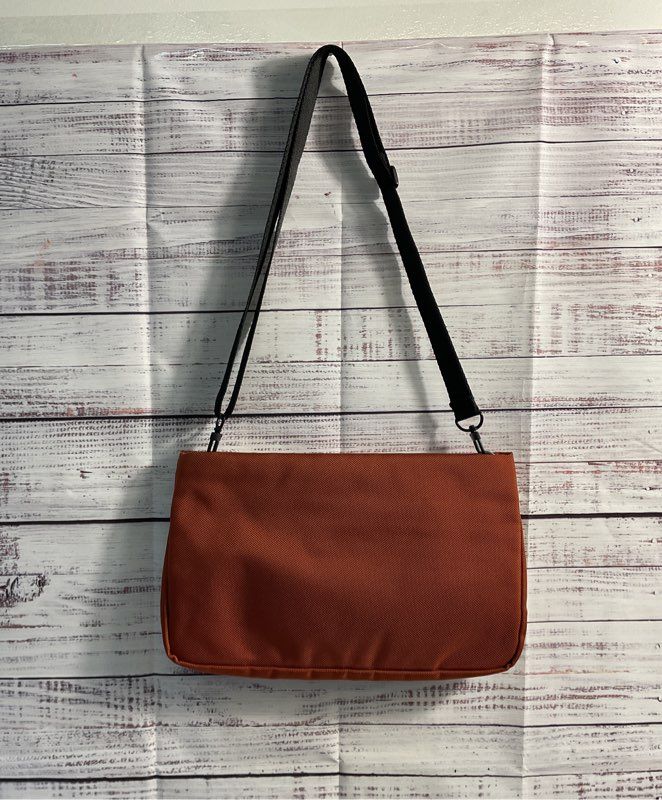 Alifedesign Women's Orange Nylon Convertible Crossbody Bag