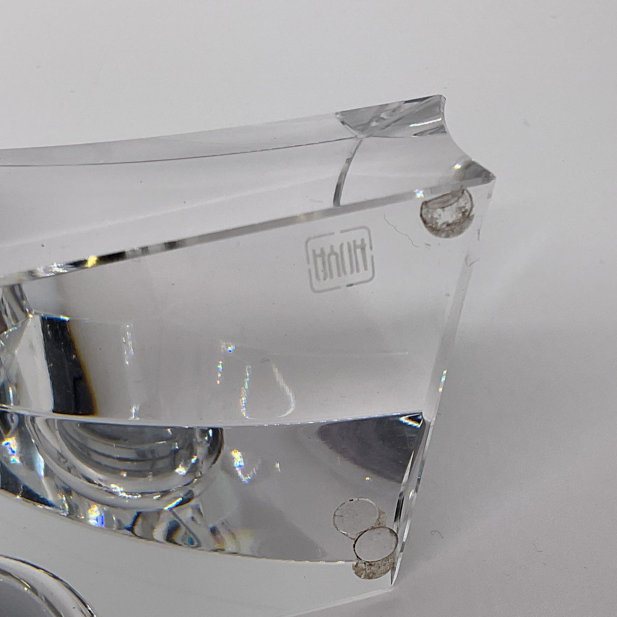 HOYA Crystal Desk Clock- 3.25" x 5.25"