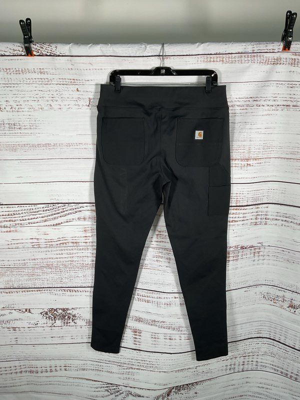 CARHARTT Force Leggings Women's L 12/14 Tall Black Fitted Utility Yoga Pants