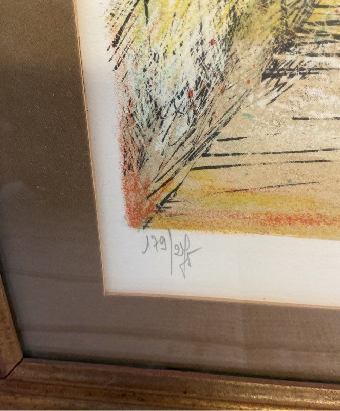 Vintage Boat Port Limited Edition Lithograph #179/275 The Collectors Guild LTD