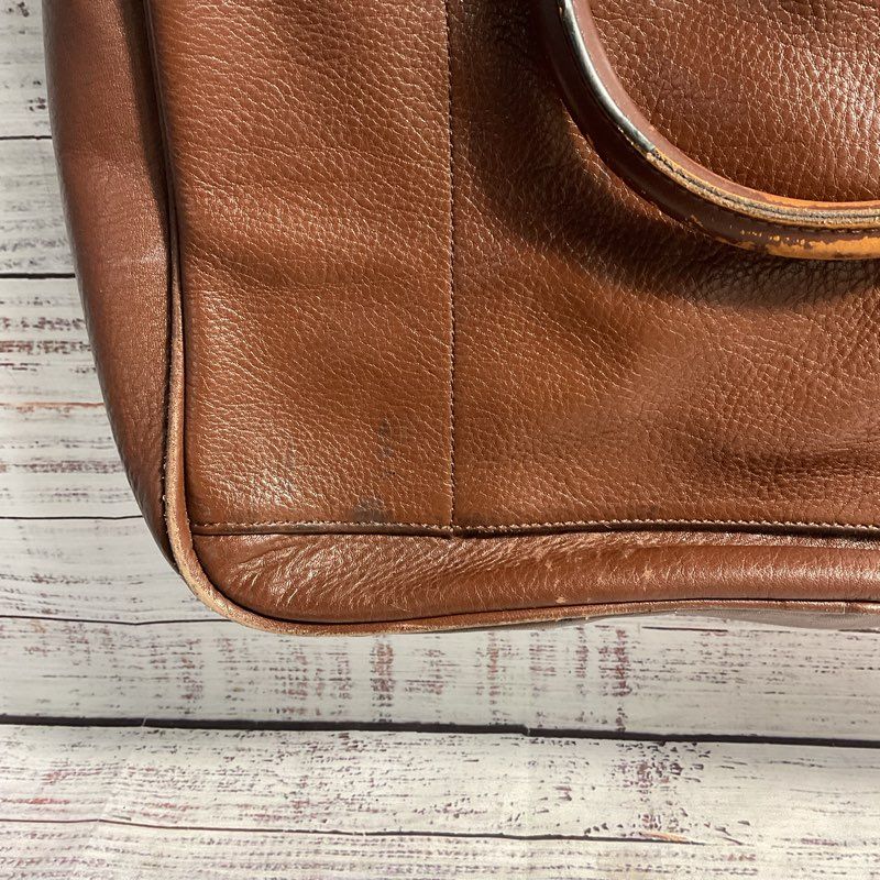 Ted Baker Brown Leather Messenger Bags Shoulder Strap Briefcase