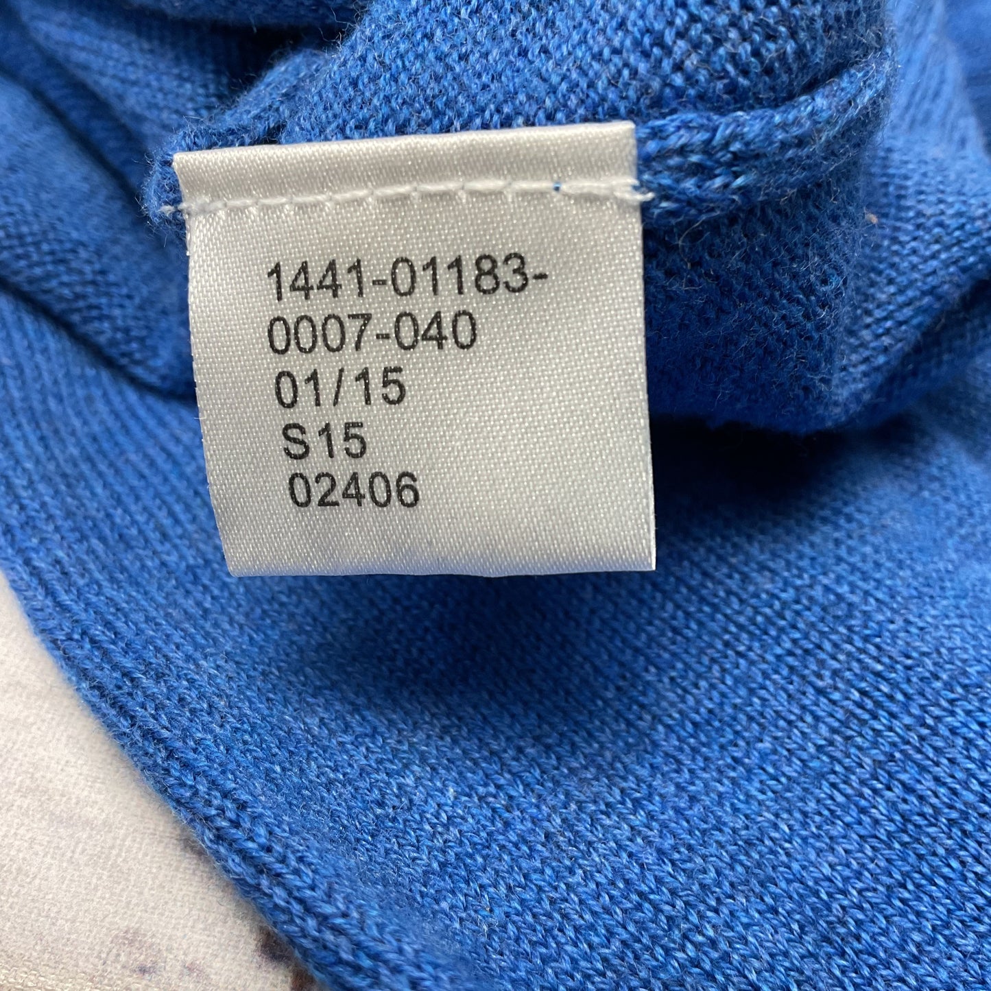 Joseph A. Bank Blue V Neck Pima Cotton Sweater - Size L