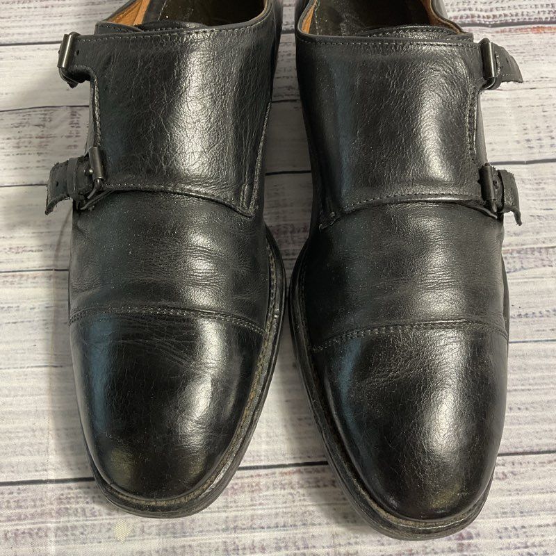 Johnson & Murphy Black Monk Strap Dress Shoe Men 9.5
