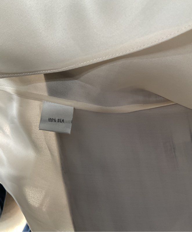 Women's Chetta B. Cream Silk Jacket Size 14