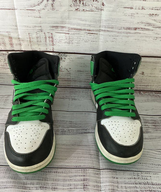 Nike Air Jordan 1 Retro High Tops Green Sneakers Women 6.5 Y Women's 8 Men's 6.5