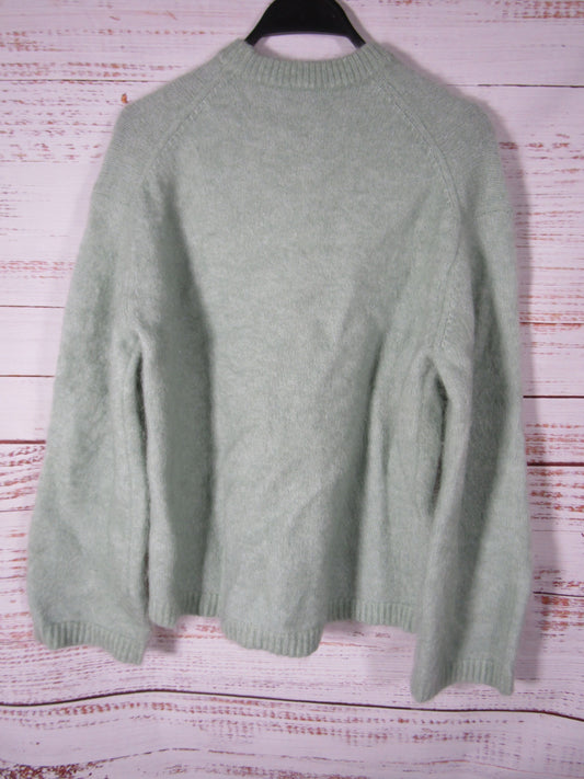 & Other Stories Women's Green Mohair Wool Blend Pullover Sweater Size XS