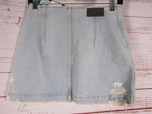 Carmar Hera Women's Blue Distressed Denim Mini Skirt Size 25
