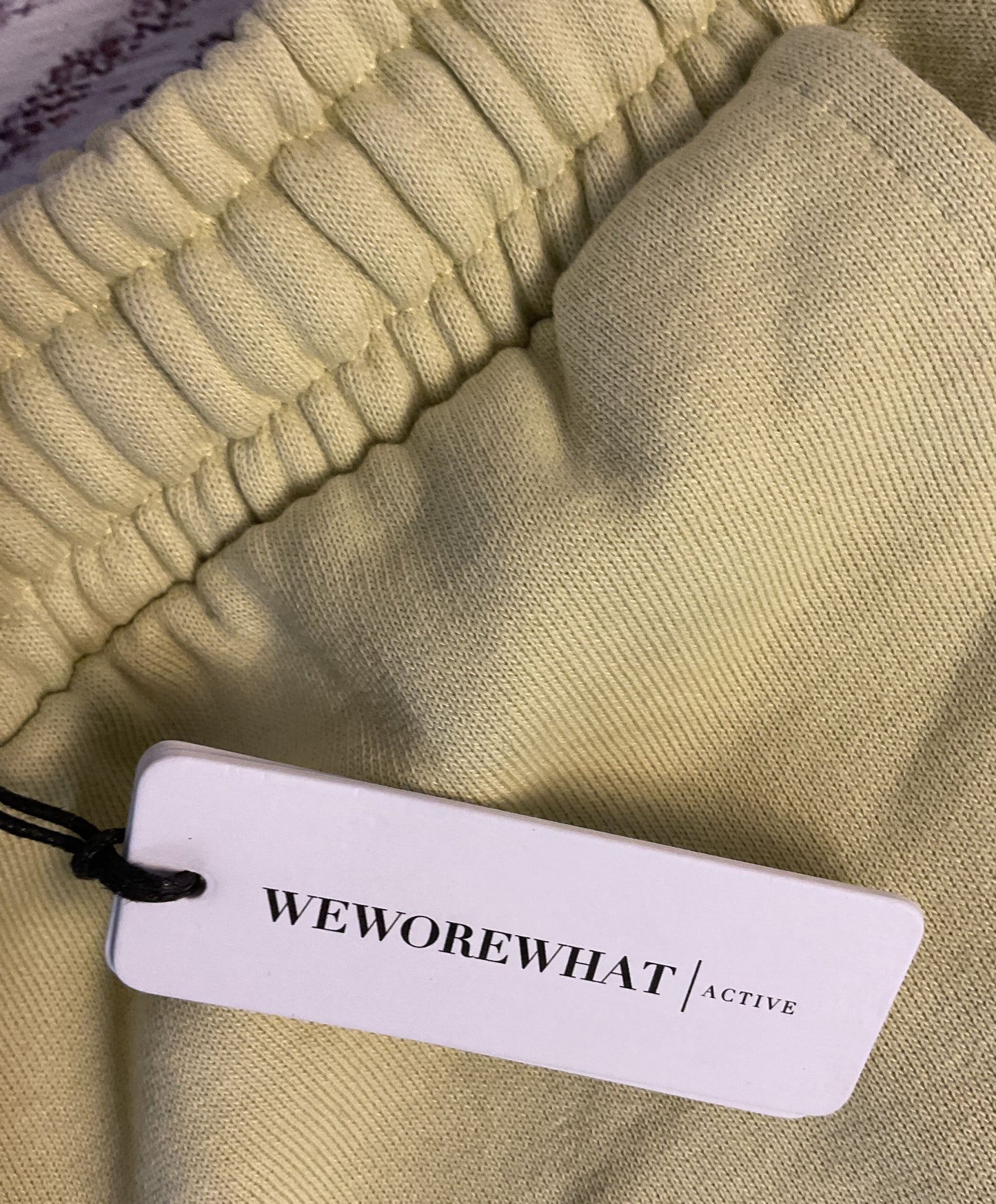 NWT Women's We Wore What Green Pull on Sweat Shorts Size S/P