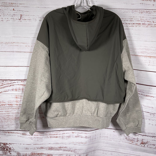 Fear of God FOG Essentials Heather Grey Green Bonded Hoodie Jacket - Size S New