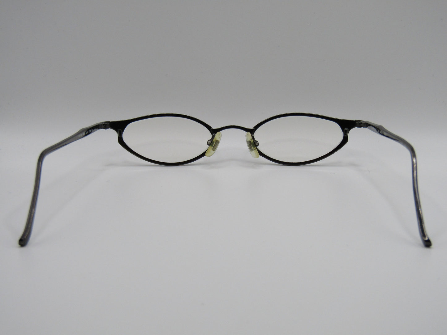 Isaac Mizrahi Vamp Women's Gunmetal Gray Slim Eyeglasses Frame Made in Japan