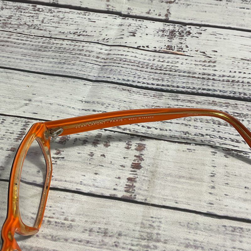 Jean Lafont Eva 7038 Eggplant Purple & Orange Glasses Glasses FRAMES ONLY
