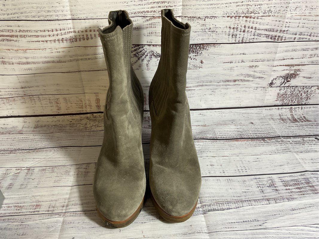 PRADA Women's Gray Suede Chelsea Boots- SZ 40