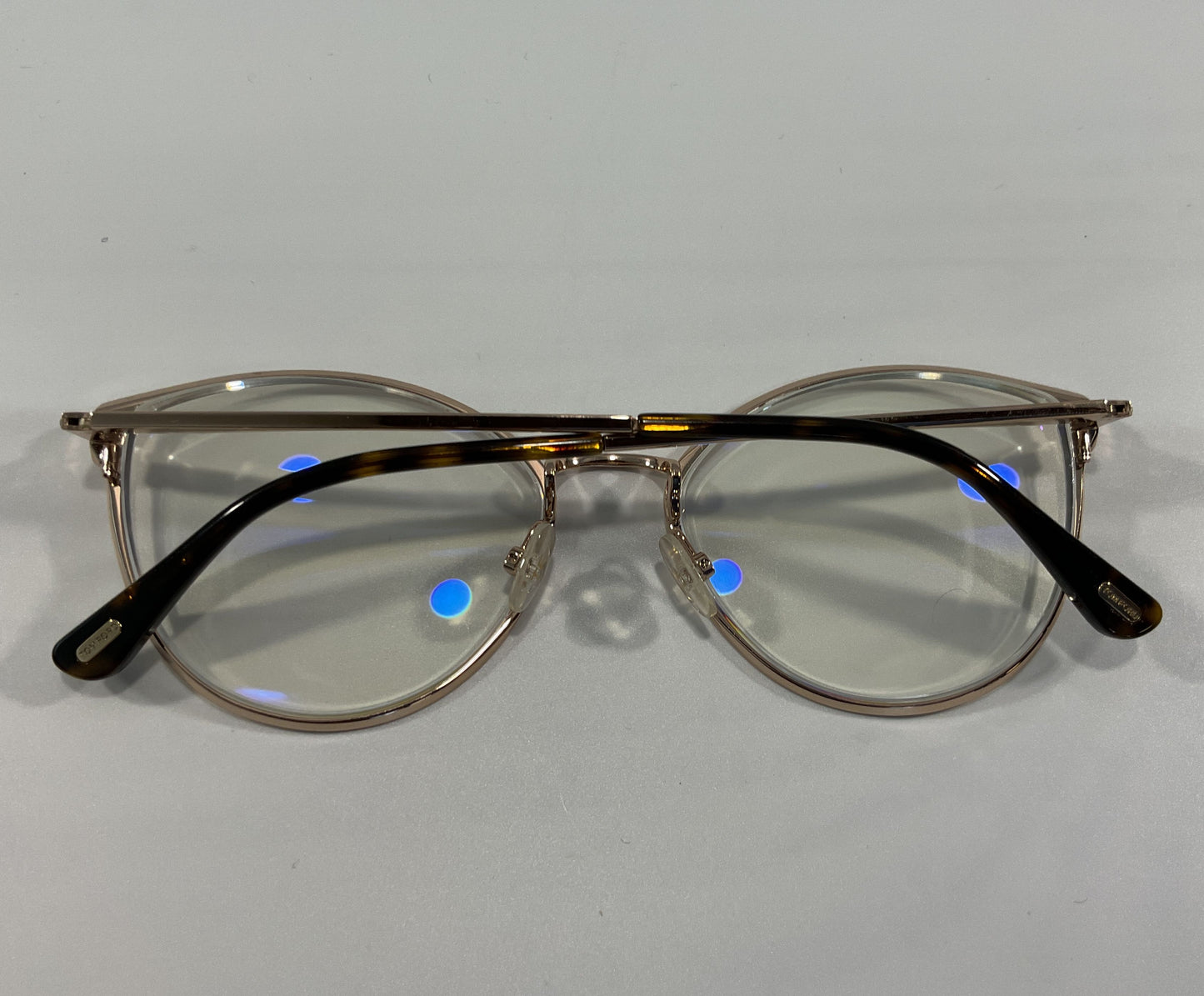 Tom Ford TF5573-B Women's Gold Cat Eye Eyeglasses Frame Made in Italy