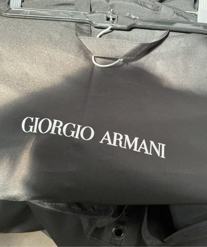 Giorgio Armani Black Nylon Double Carrying Handled Garment Bag