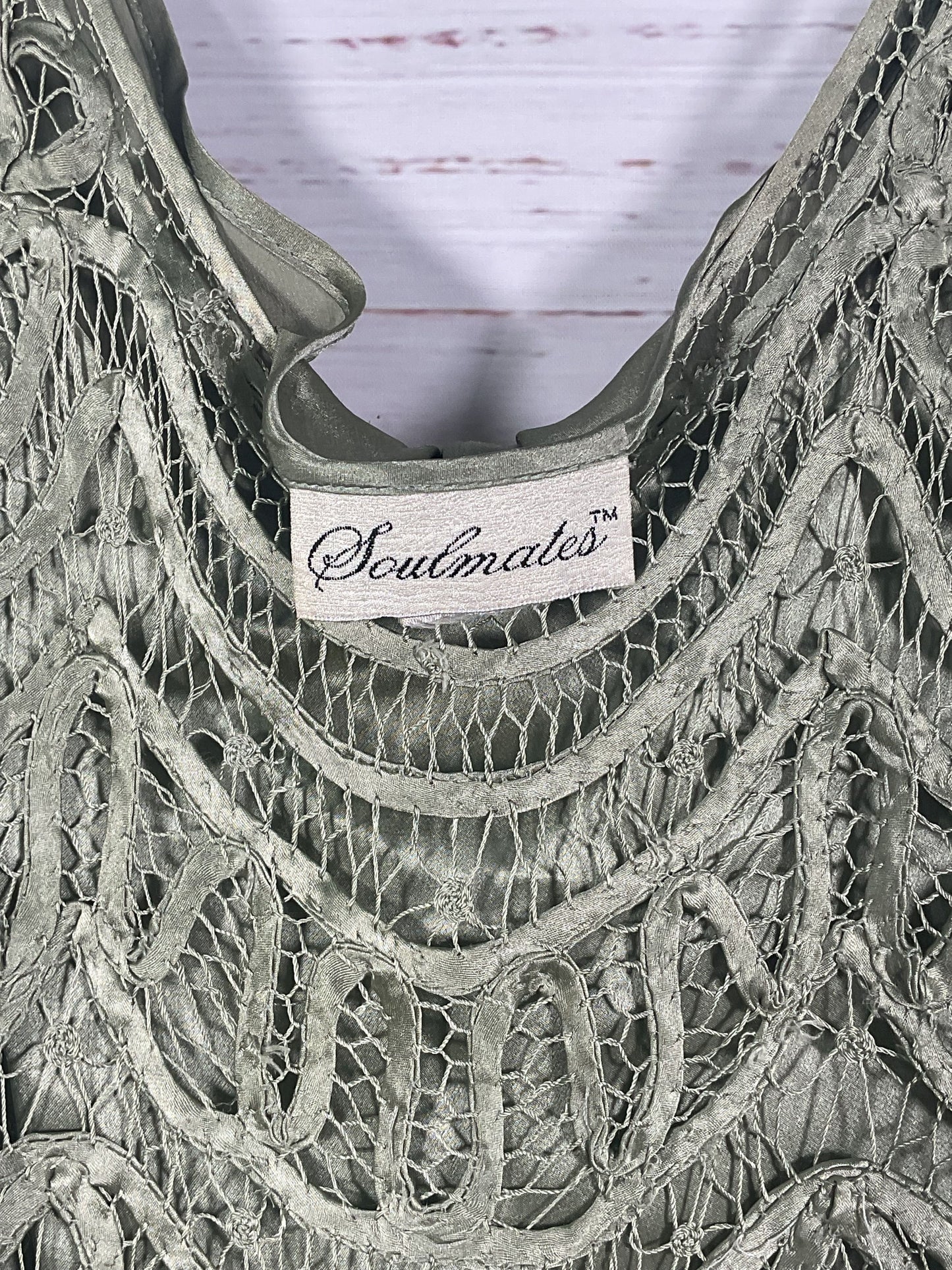 Soulmates Pale Green 3 Piece Skirt Top and Cardigan - Size 2XL
