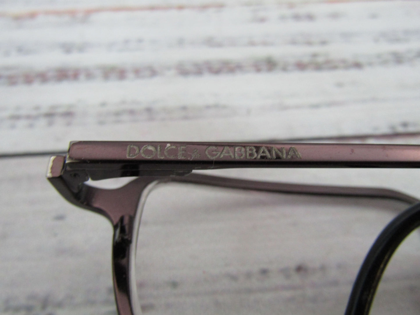 Dolce & Gabbana DG 369 Rectangular Brown Eyeglasses Frame Made in Italy