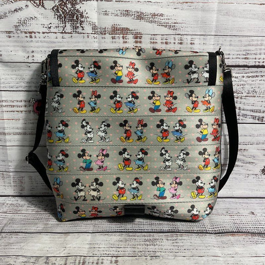 Harveys X Disney Mickey & Minnie Through the Years Messenger Bag Seatbelt Purse