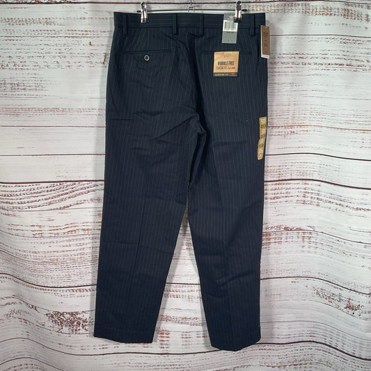 NWT Dockers Classic Fit Navy Pinstripe Trouser Men's Pants Size 32x30