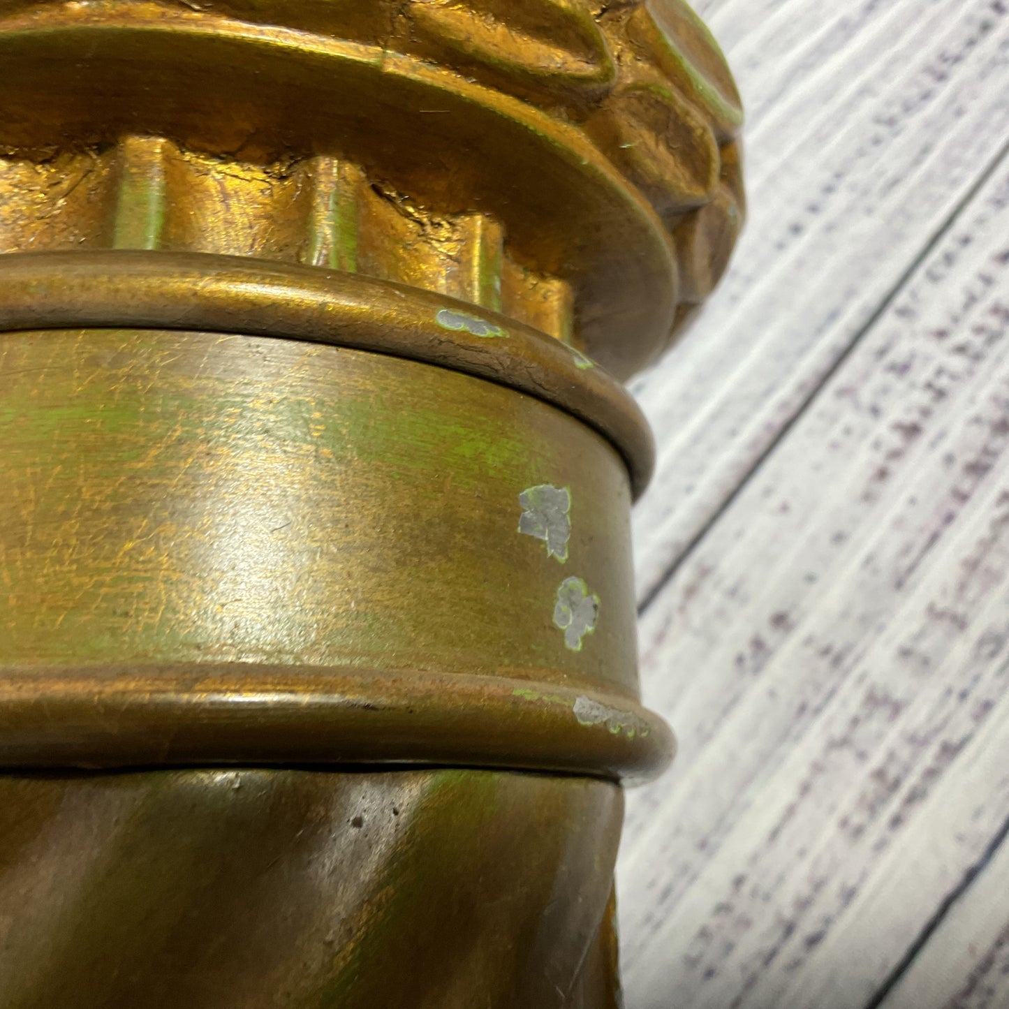 VTG./ANTIQUE Iron & Brass Column Tall Lamps (WORK GREAT- NO SHADES) AS-IS