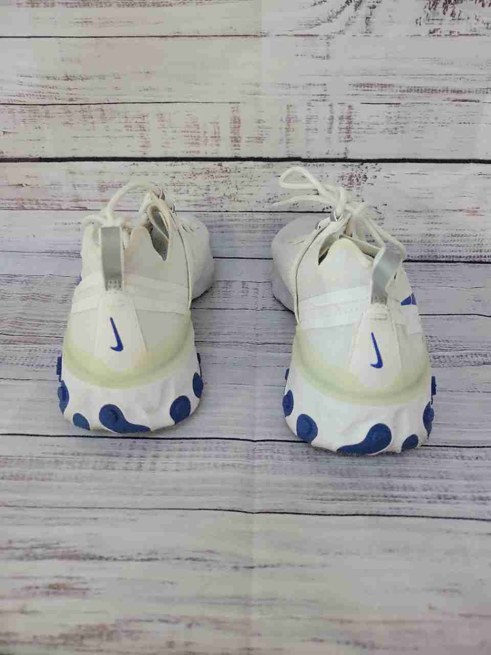 Men's Nike React Element 55 Blue & White Sneaker Size 9