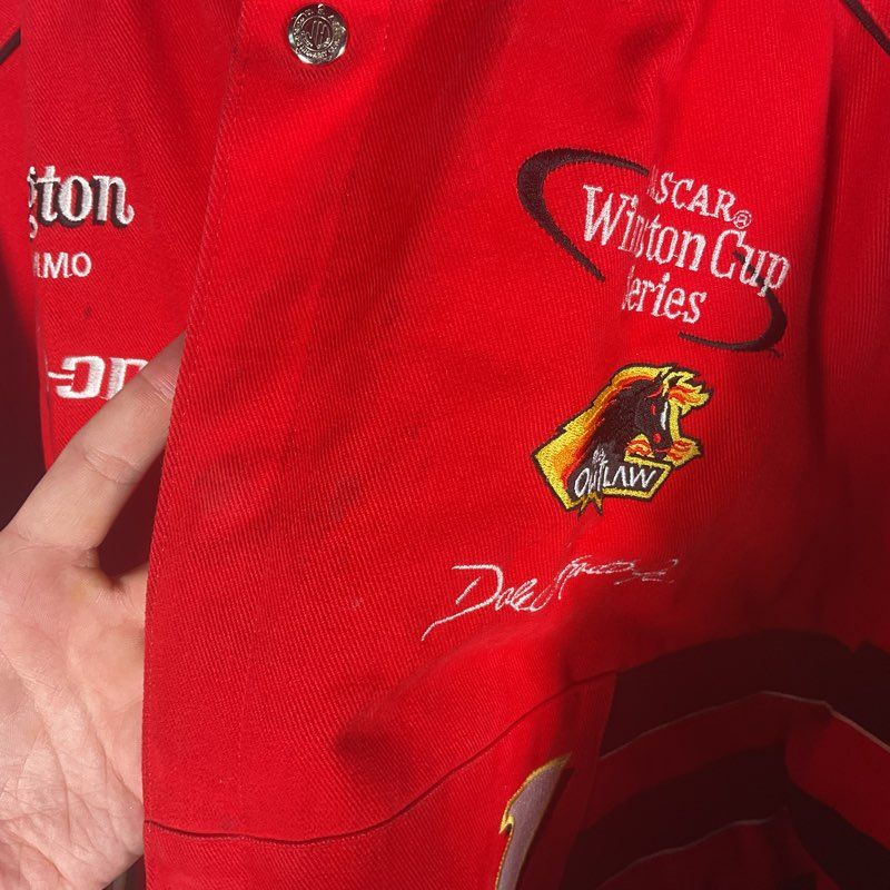 Chase Authentics Dale Earnhardt Jr. Budweiser Beer Red & Black Jacket - Size XXL