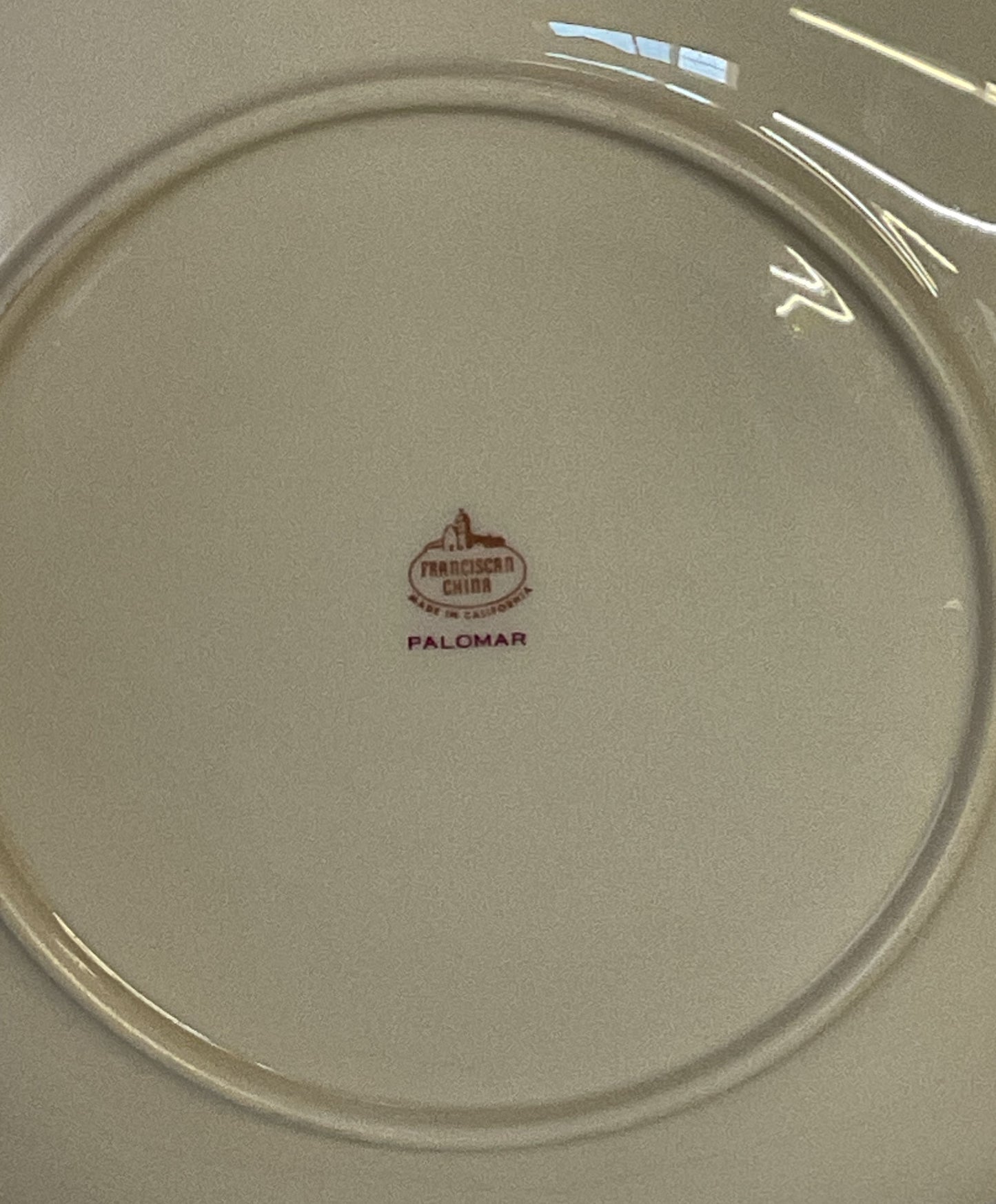 Franciscan China Palomar Set of 7 Bread Plates Green