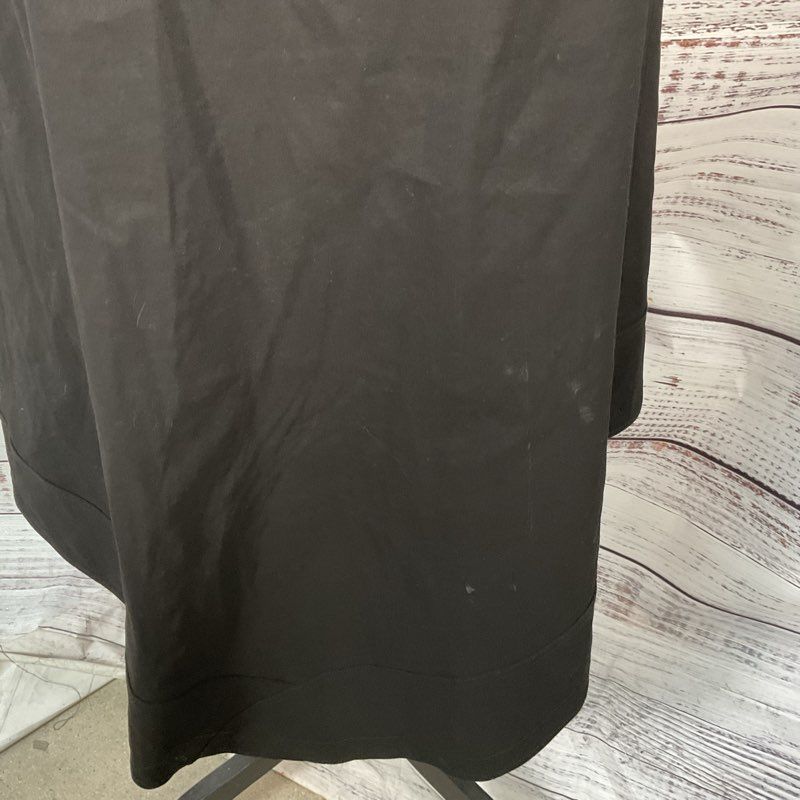 A.L.C. Mackenzie Black Linen Blend Belted Asymmetrical Wrap Skirt - Size 4