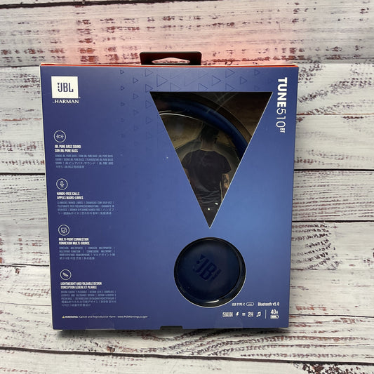 JBL TUNE 510BT Wireless On-Ear Headphone Blue New Sealed 2/4