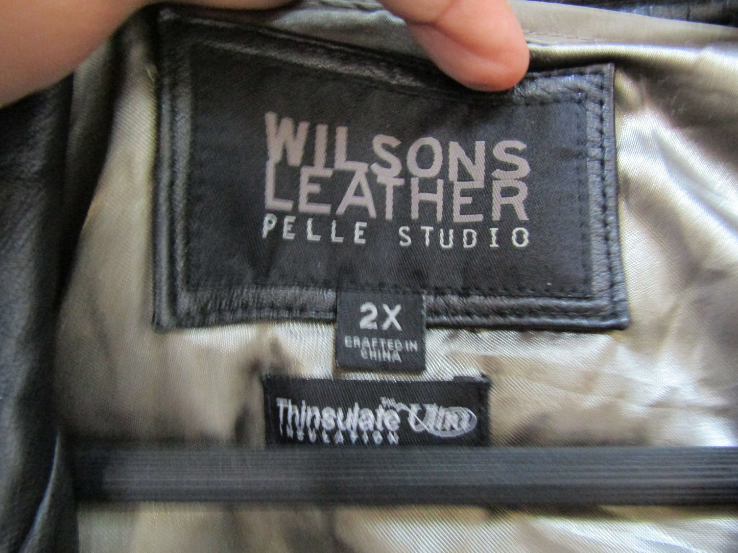 Wilson's Leather Thinsulate Ultra Men's Black Leather Jacket Size XXL