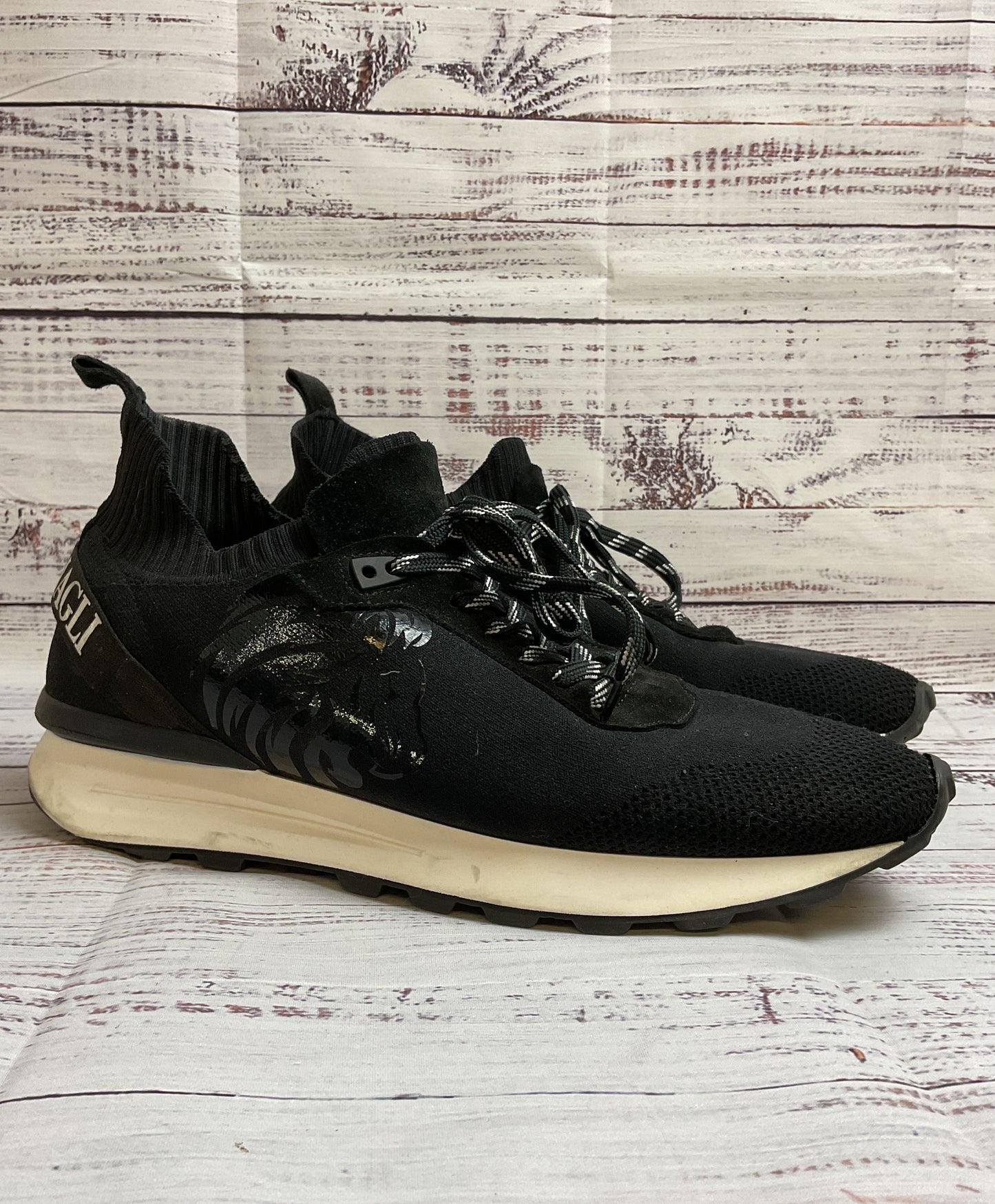 Bruno Magli Dion Sport Lace Up Black Athletic Shoe Men 12