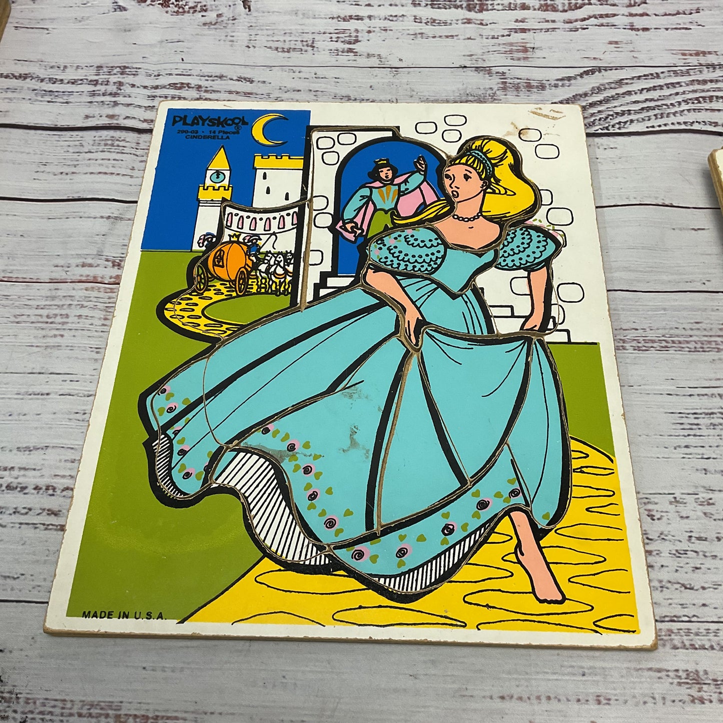 Playskool Wooden Puzzle Snoopy Disney Princess Sesame Street Lot of 9