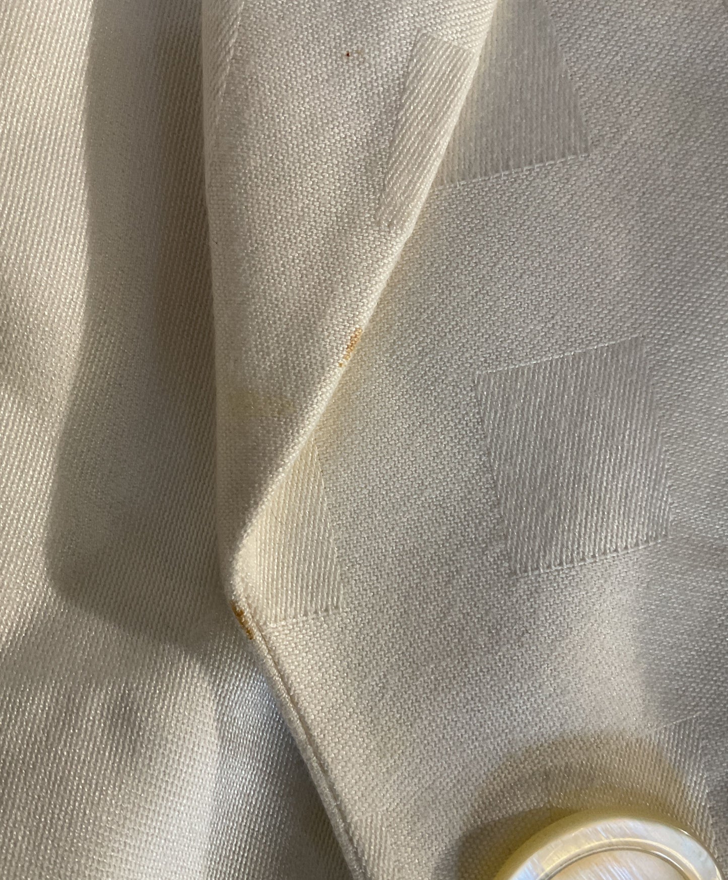 Christian Dior 2 Piece Suit Set Cream Jacket/Skirt Women's Size 8