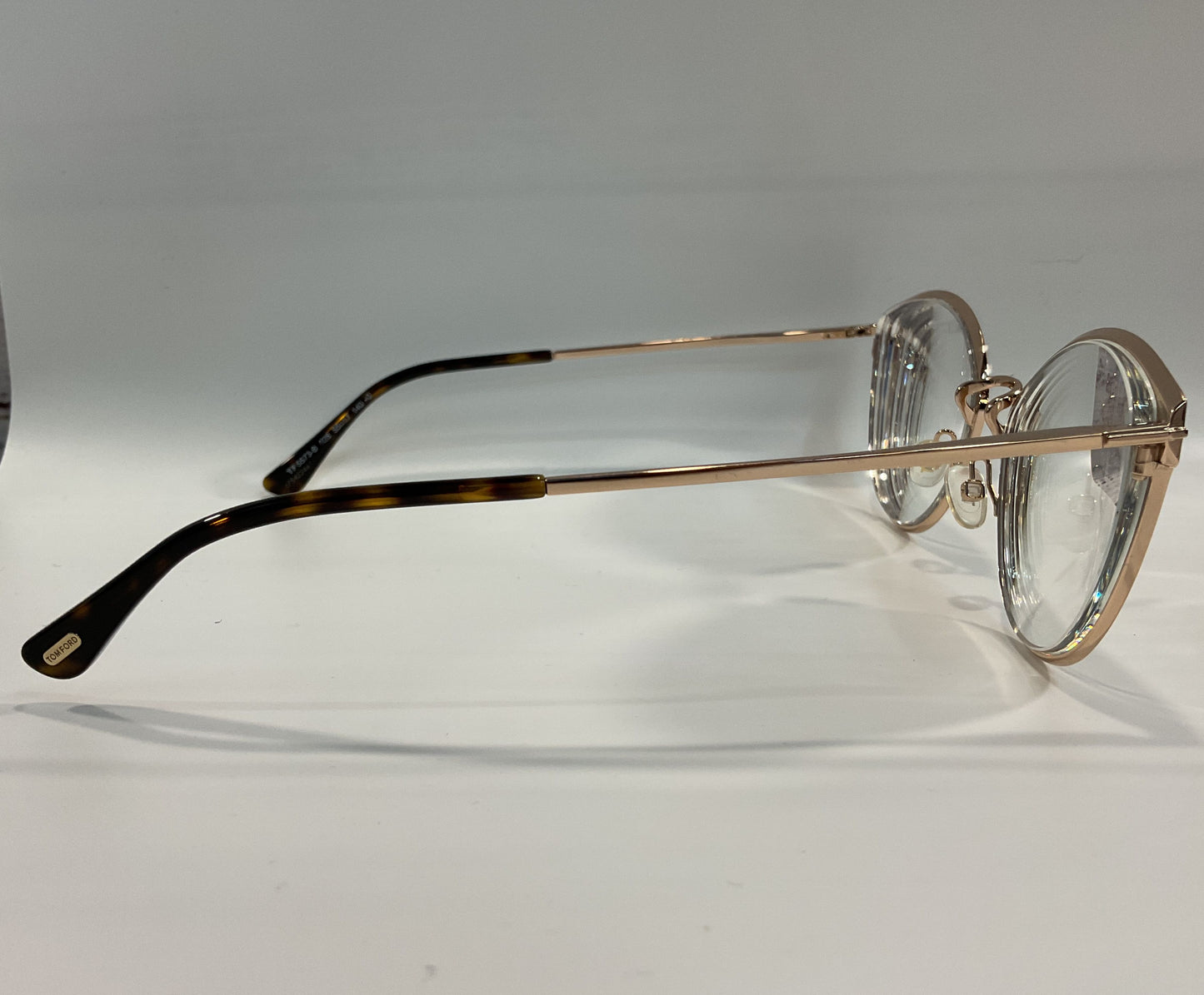 Tom Ford TF5573-B Women's Gold Cat Eye Eyeglasses Frame Made in Italy