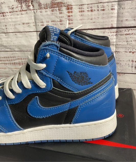 Nike Air Jordan 1 Retro High OG GS Dark Marina Blue YOUTH Size 6.5Y 575441-404