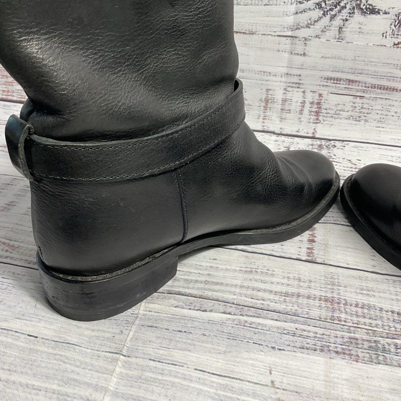 O'Sullivan Black Leather Engineer Buckle Motorcycle Boot Men's Size 6