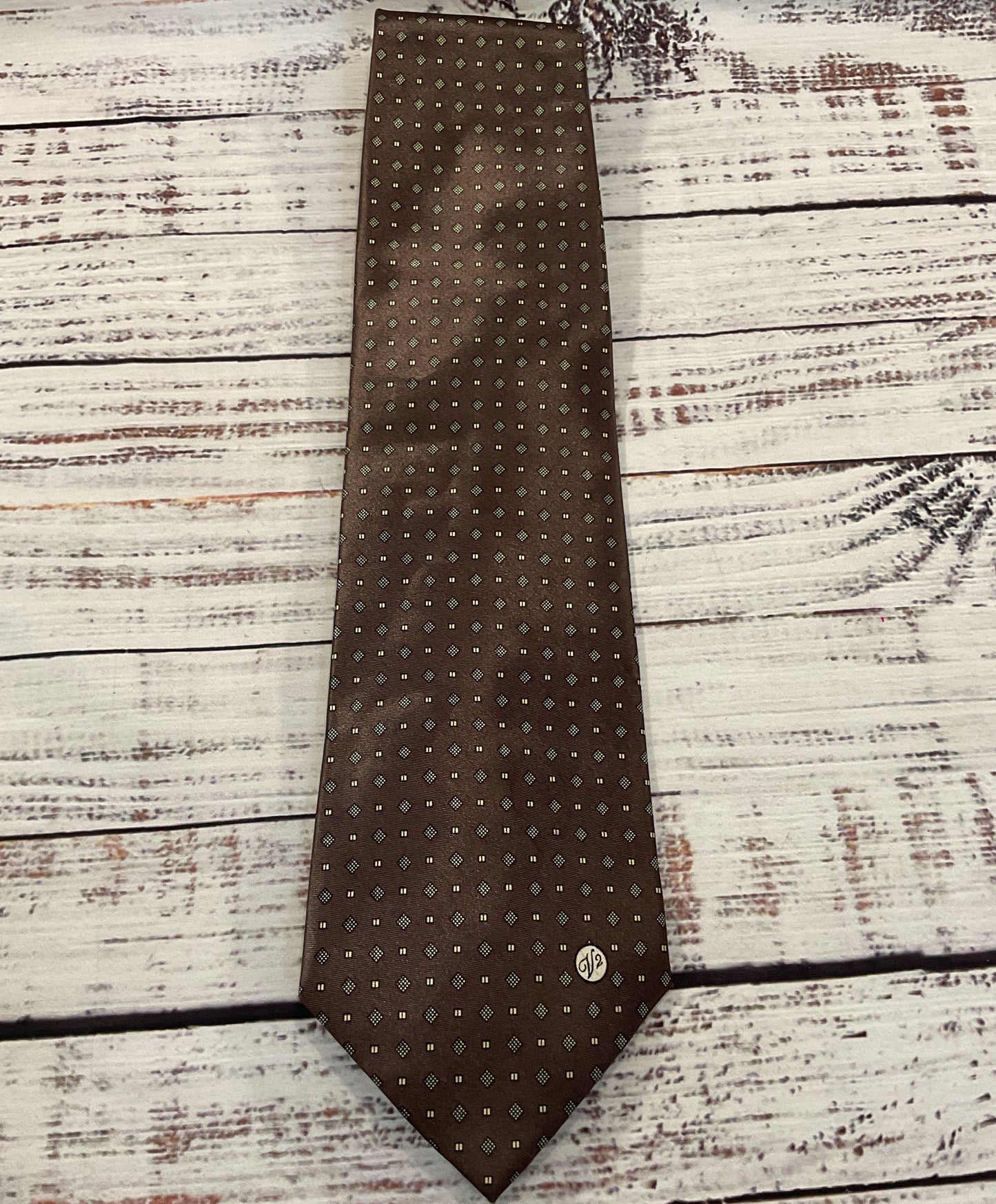 Vintage Versace Men's Brown Silk Tie