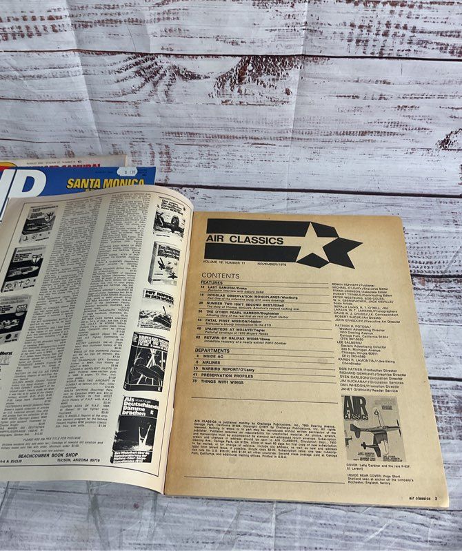 Lot Of 4 Vintage Air Classics Airplane Magazines 1970's - 1990's