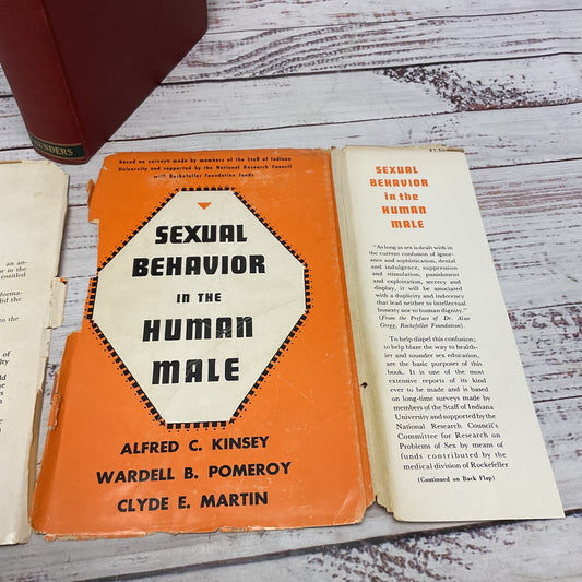 Sexual Behavior In The Human Male By Kinsey, Pomeroy, Martin 1953 Hardcover