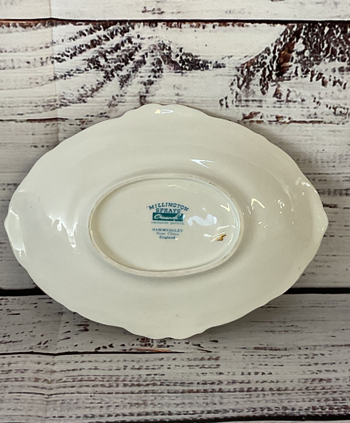 Hammersley Millington Sprays Bone China Soap Dish Multicolor