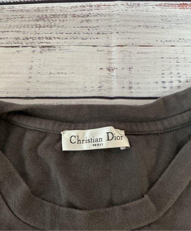 Women's Christian Dior Gray Wheel of Fortune T-shirt Size S