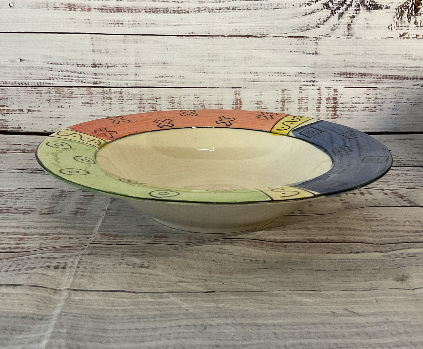 Sargo Hand Painted Multi Pattern Dinnerware Set Multicolor