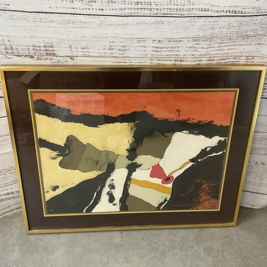 Signed HC JOSEP GUINOVART (Spain 1927-2007) Abstract Lithograph H.C Print