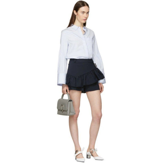 NWT 3.1 Phillip Lim Shorts with Ruffle Apron Midnight Blue Women's Size 0