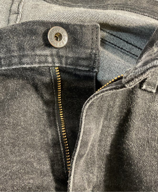 Men's Naked & Famous Weird Guy Selvedge Jeans Black Size 32