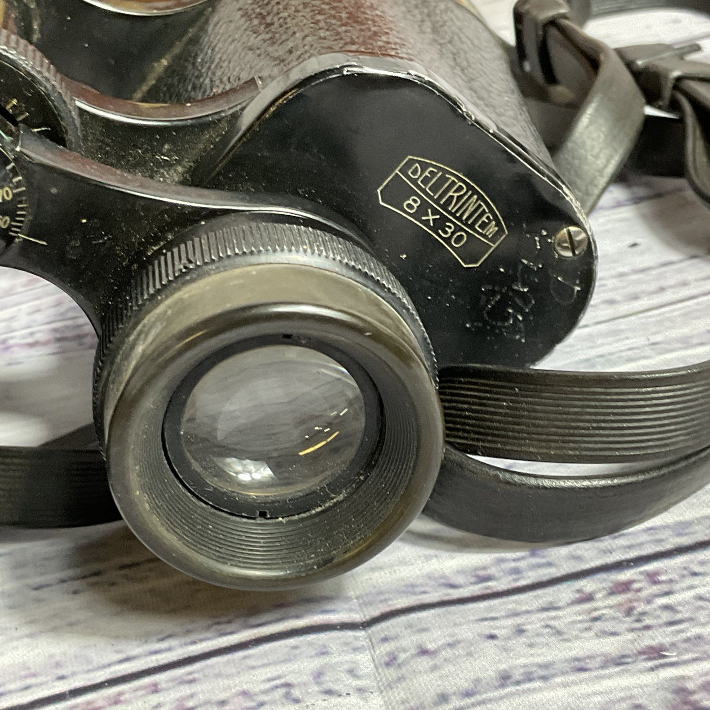 VTG. CARL ZEISS Jena Deltrintem 8x30 Lens Binoculars with Case
